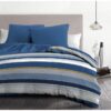 Parure de couette microfibre HOME PASSION STANIS - 1 housse de couette 240 x 260 cm + 2 taies d'oreiller 63 x 63 cm - Bleu – Image 2