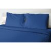 Drap plat - HOME LINGE PASSION - 180 x 290 cm - 1 personne  - Bleu – Image 2