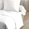 Lot de 2 taies d'oreiller - HOME LINGE PASSION - 63 x 63 cm - Blanc – Image 3