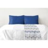 Lot de 2 taies d'oreiller - HOME LINGE PASSION - 50 x 70 cm - Bleu – Image 2