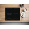 Table de cuisson induction - HOTPOINT - 4 foyers - L60 cm - HQ5660SNE - 7200 W - Revetement verre noir – Image 4