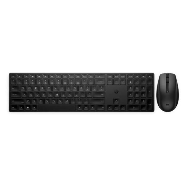 Ensemble Clavier Souris sans fil HP 650 - AZERTY - Noir