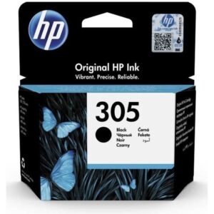 HP 305 Cartouche d'encre noire authentique (3YM61AE) pour HP DeskJet 2300/2710/2720/Plus4100