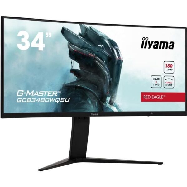 Ecran PC incurvé - IIYAMA - GCB3480WQSU-B1 - 34 VA UWQHD 3440 x 1440 - 0