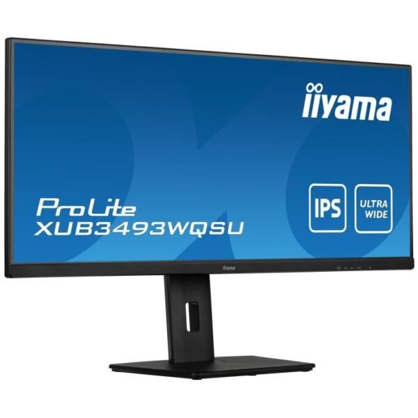 Écran PC - IIYAMA - XUB3493WQSU-B5 - 34 UWQHD - IPS - 100Hz - 4ms - HDMI/DP - USB HUB - Pied réglable - Noir