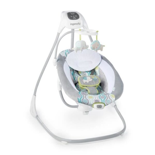 INGENUITY Balancelle bébé électrique pivotante 180°  Everston