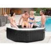 Spa gonflable INTEX - Carbone - 201 x 71 cm - 4 places - Octogonal - 28458EX – Image 3