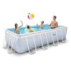 Kit Piscine hors sol tubulaire INTEX - Pris Frame - 400 x 200 x 100 cm - Rectangulaire (Pompe, cartouche et échelle) - 26780NP – Image 3