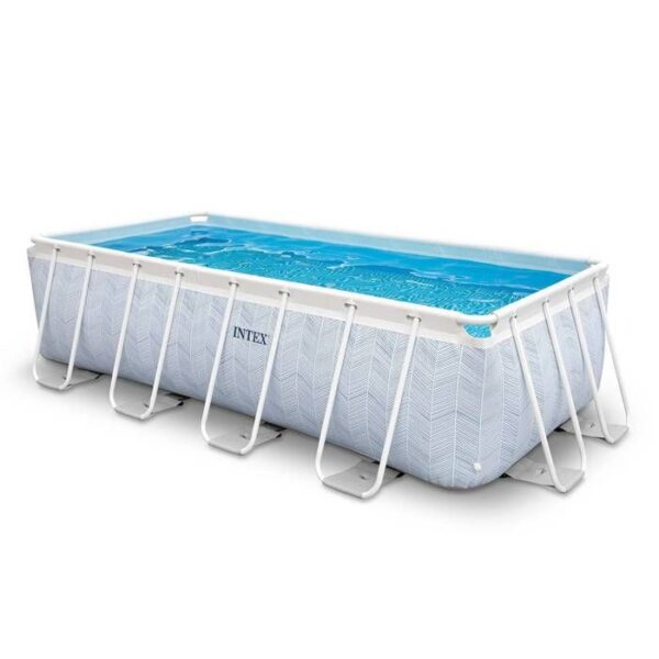 Kit Piscine hors sol tubulaire INTEX - Pris Frame - 400 x 200 x 100 cm - Rectangulaire (Pompe