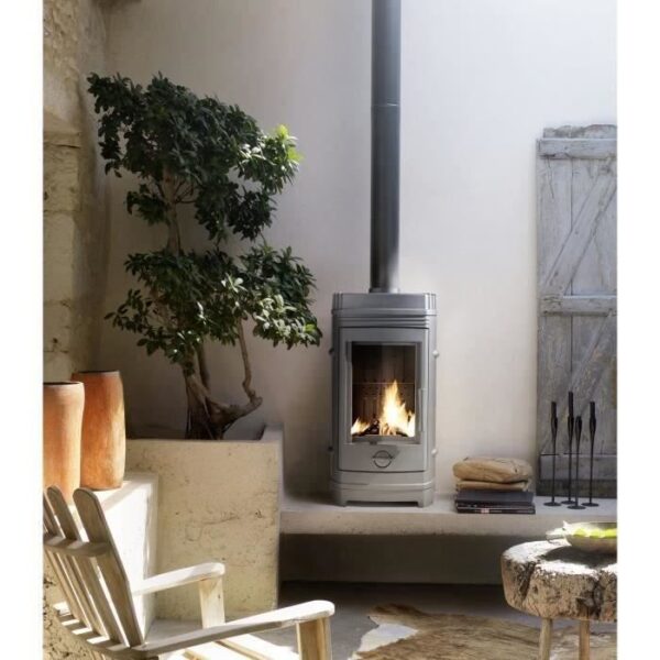 Poele a bois INVICTA Cassine - Puissance optimale :10 kW -  Max : 15 kW - Rendement 76%