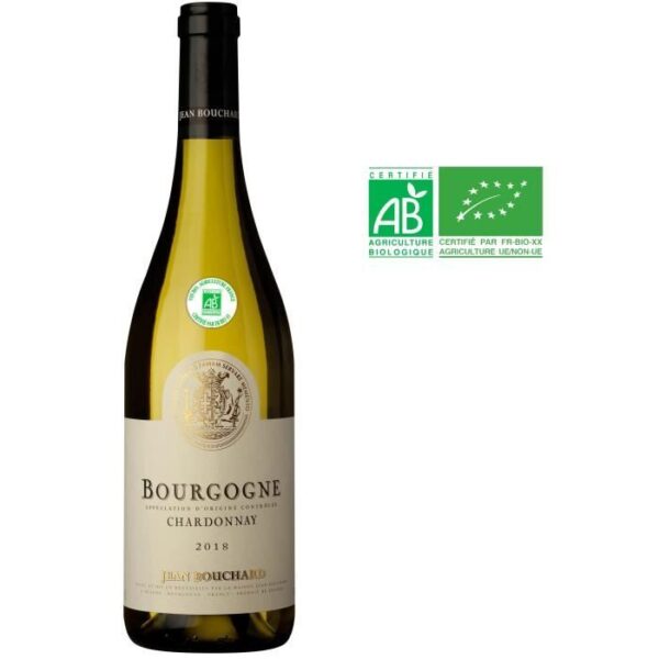 Jean Bouchard 2022 Bourgogne Chardonnay - Vin blanc de Bourgogne - Bio