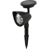 Spot solaire en plastique - 3 LED - Noir - GALIX – Image 3