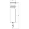 Borne solaire en inox - Gris - GALIX - 1 LED - 25 Lumens - 8h d'éclairage – Image 2