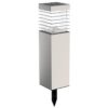Borne solaire en inox - Gris - GALIX - 1 LED - 25 Lumens - 8h d'éclairage – Image 4