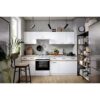 JUNONA Cuisine complete 240cm - 7 élements - Plan de travail inclus - Blanc brillant – Image 2
