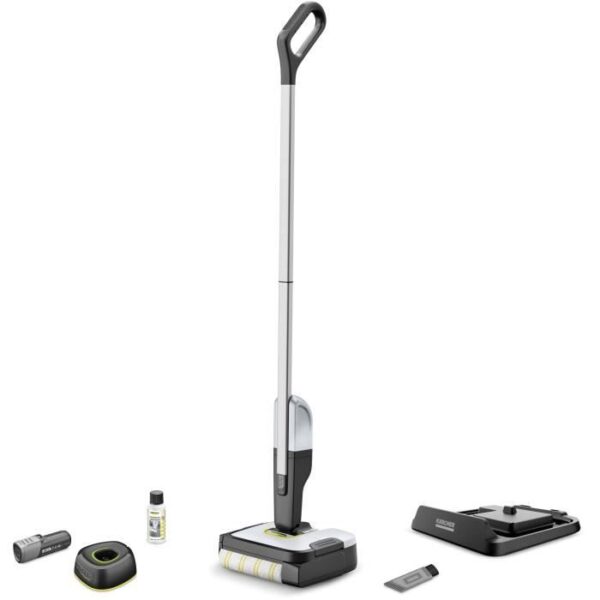 KARCHER FC 2-4 - Nettoyeur de sols - Récupere les saletés seches et humides en un seul passage - Position parking