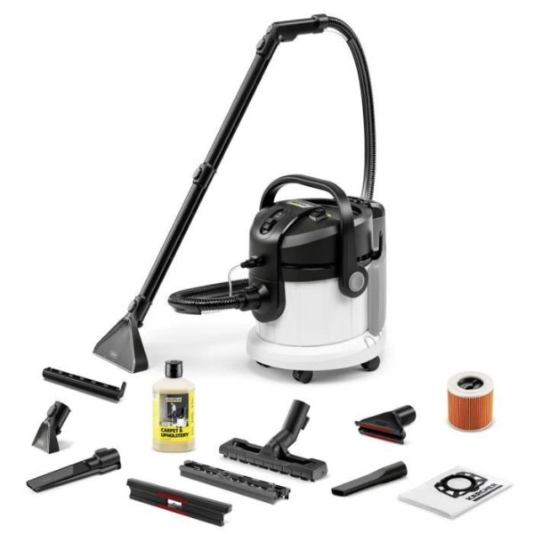 Karcher shampouineuse SE 4 Plus - Nouveau - Remplace SE 4001 - Aspirateur 2 en 1 injecteur extracteur - Détachant tâches résistantes