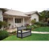 KETER - Banc de jardin Hudson avec coffre - Anthracite - résistant a l'eau – Image 2