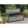 KETER - Banc de jardin Hudson avec coffre - Anthracite - résistant a l'eau – Image 3