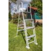 GRE - Kit Piscine hors sol acier ronde blanche Ø370 x 122 cm (Livrée avec filtre a sable et échelle) – Image 4