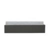 ECLIPSE Lit coffre adulte - Tissu gris foncé - Sommier inclus - l 140 x L 190 cm – Image 2