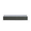ECLIPSE Lit coffre adulte - Tissu gris foncé - Sommier inclus - l 140 x L 190 cm – Image 4