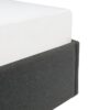 ECLIPSE Lit coffre adulte - Tissu gris foncé - Sommier inclus - l 140 x L 190 cm – Image 6