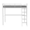 Lit mezzanine en métal - ELIOT - Blanc - 140 x 200 cm - Sommier inclus – Image 3