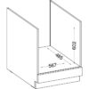 Meuble bas pour four encastrable  avec plan de travail - Gris mat - L 60 x P 51,6 x H 85 cm - LASSEN – Image 3
