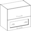 Meuble haut 2 portes basculantes - L 80 x P 31,6 x H 72 - Gris mat - LASSEN – Image 6