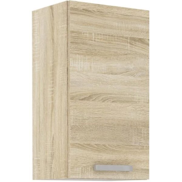 Meuble haut 1 porte battante - Décor chene sonoma - L 40 x P 31