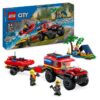 LEGO 60412 City Le Camion de Pompiers 4x4 et le Canot de Sauvetage