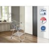 Séchoir a linge sur pied - LEIFHEIT - Classic 250 Flex - 81409 -Ouverture / Fermeture facile - Filet linge - 25 m - Blanc – Image 3