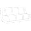 Banquette clic clac 3 places - anthracite - Style contemporain - L 193 x P 92 cm - LENA – Image 4