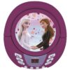 Lecteur CD Bluetooth La Reine des Neiges avec Effets Lumineux - LEXIBOOK - Transportable - Karaoké - Bleu – Image 4