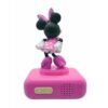 Réveil digital Minnie 3D avec veilleuse lumineuse et effets sonores - LEXIBOOK - Pile - Rose et noir – Image 2