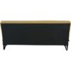 Banquette convertible 3 places - LIMRA - Tissu moutarde - 2 coussins - Coffre de rangement -  190 x 87 x 87 cm – Image 5