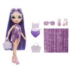 Rainbow High Swim & Style - Poupée mannequin ariculée 27 cm - Violet (Violet) - Maillot de bain + Paréo - a partir de 4 ans – Image 4
