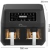 Friteuse diététique - LITTLE BALANCE - 8765 - Crousty light duo - 9 L - 2460 W - 9 programmes - Noir – Image 2