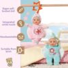 Baby Born - 2 Poupées chiffons Anges - 18cm - Peut se fixer - Hochet intégré - Tout doux - A partir de 0 mois – Image 2