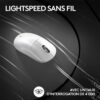 Souris Logitech G PRO X SUPERLIGHT 2 LIGHTSPEED Souris Gaming Sans Fil, Légere - Blanche – Image 6