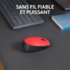 Souris - Sans Fil - Logitech - M171 - Ambidextre - Rouge – Image 2