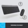 Ensemble Clavier Souris - Sans fil - Logitech - MK470 Slim - Silencieux - AZERTY - Noir – Image 5