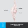 Casque - Filaire - Logitech - H390 - Stéréo, Microphone intégré, Antibruit - Rose – Image 4