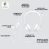 Casque - Filaire - Logitech - H390 - Stéréo, Microphone intégré, Antibruit - Blanc – Image 6