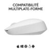 Souris - Sans Fil - Logitech - M171 - Ambidextre - Blanc – Image 4