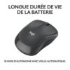 Souris - Sans fil - Logitech - M240 - Graphite – Image 4