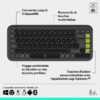 Clavier - Sans fil - Logitech - Pop Icon Keys -  AZERTY - Graphite – Image 6