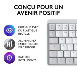 Clavier Logitech sans fil MX Keys Mini pour Mac compact