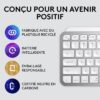 Clavier Logitech sans fil MX Keys Mini pour Mac compact, Bluetooth, rétroéclairé – Image 5